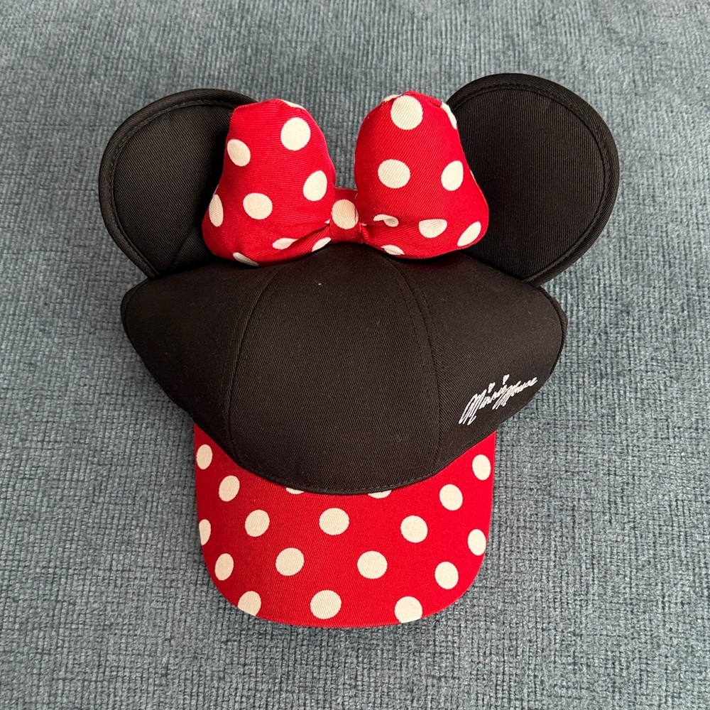 Disney Black and Red Polka Dot Minnie Mouse Hat